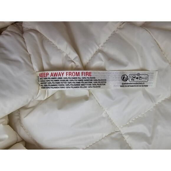 FP Movement Women's XS Off The Bleachers Coaches Jacket In Sea Salt NWT- Flawed - Picture 9 of 12